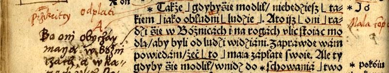 XVI-wieczne przekłady Ewangelii