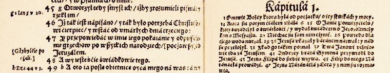 XVI-wieczne przekłady Ewangelii