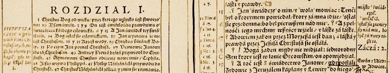 XVI-wieczne przekłady Ewangelii